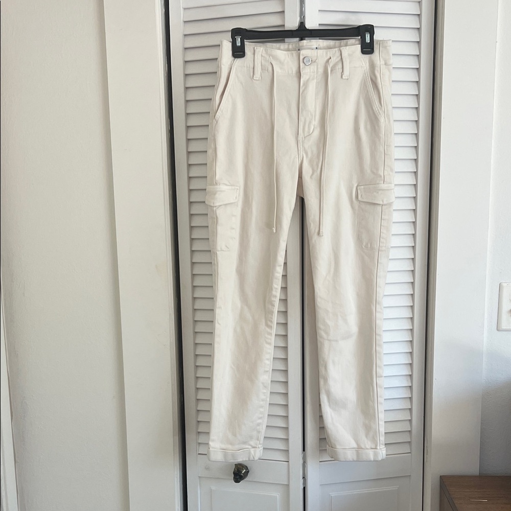 Paige Women’s Cream Cargo Denim